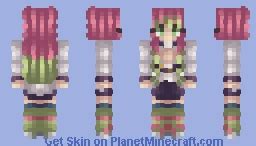 Mitsuri Demon Slayer Minecraft Skins